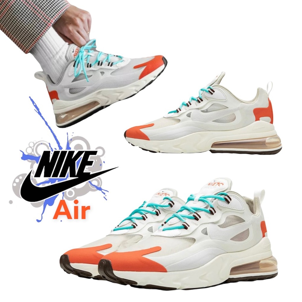 Nike AIR MAX 270 REACT MID CENTURY Mens Size 10.5 M Super lightweight,breathable